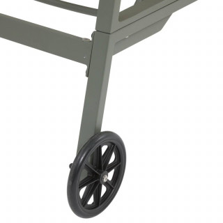 Transat en aluminium et texaline OSMALA - Lin et vert laurier