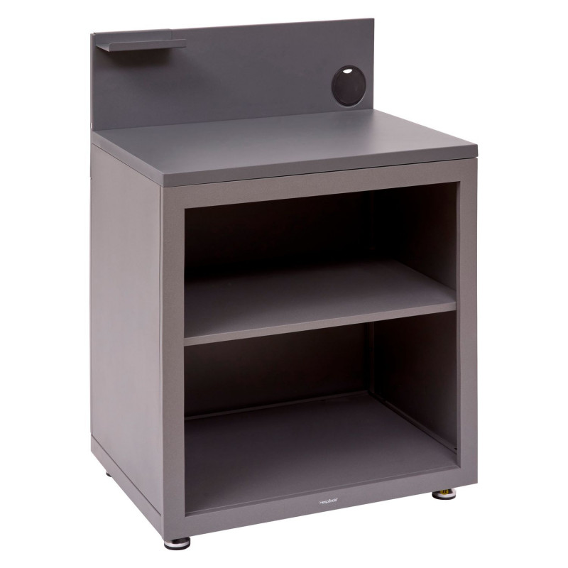 Module avec étagère pour cuisine d'été OXYANA - Graphite