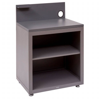 Module avec étagère pour cuisine d'été OXYANA - Graphite