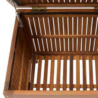 Coffre de rangement extérieur en acacia LORANA - Marron