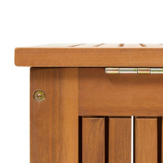 Coffre de rangement extérieur en acacia LORANA - Marron