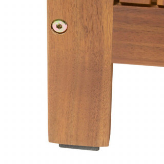 Coffre de rangement extérieur en acacia LORANA - Marron