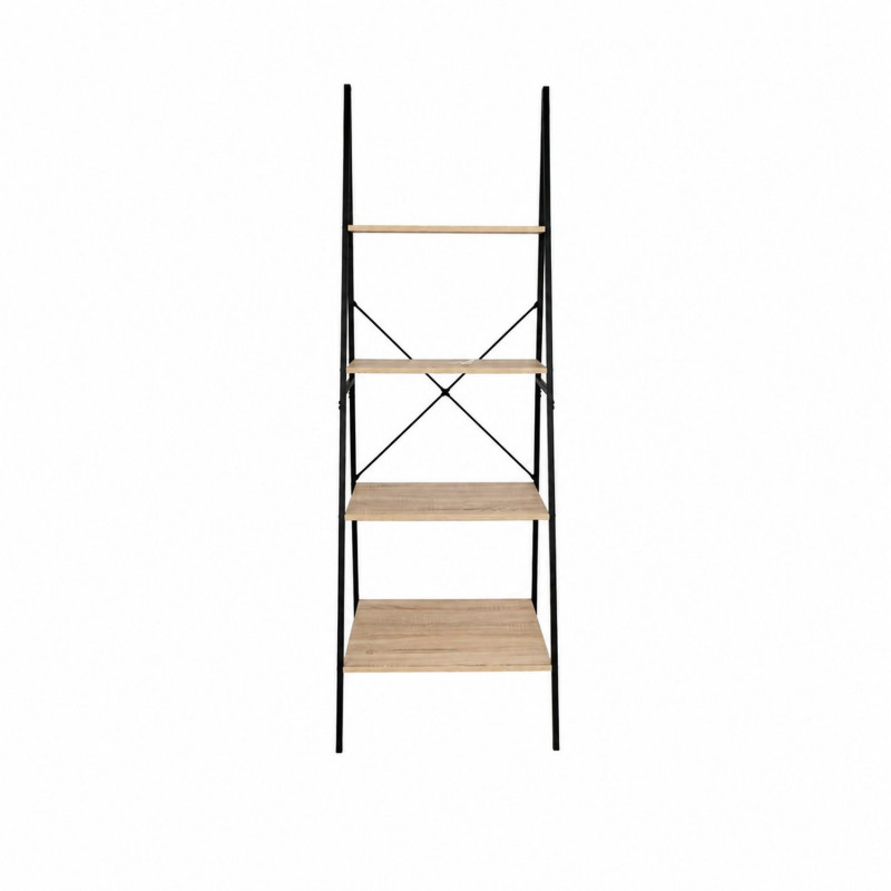 Etagère industrielle Ladder - L. 60 x H. 180 cm - Marron chêne