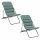 Lot de 2 chiliennes de jardin pliante NILLIA - Laurier