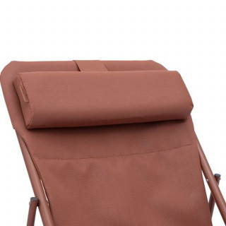 Lot de 2 chiliennes de jardin pliante MIRAEL - Acajou