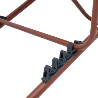Lot de 2 chiliennes de jardin pliante MIRAEL - Acajou