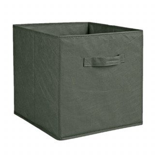 Cube de rangement pliable en tissu avec poignée - 30 x 30 x 30 cm - Romarin