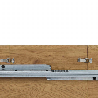 Table extensible ovale en bois pour 4 à 6 personnes