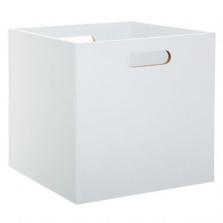 Lot de 6 boîtes de rangement MIX N' MODUL - L. 31 x l. 31 x H. 31 cm - Blanc