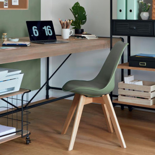 Lot de 4 chaises design scandinave Baya - Vert