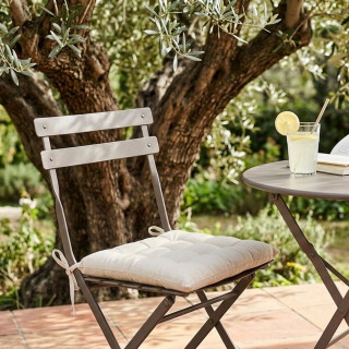 Galette de chaise PANAMA - 38 x 38 cm - Ecru