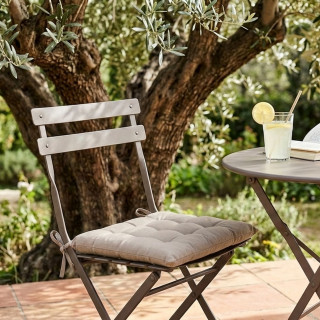 Galette de chaise PANAMA - 38 x 38 cm - Naturel
