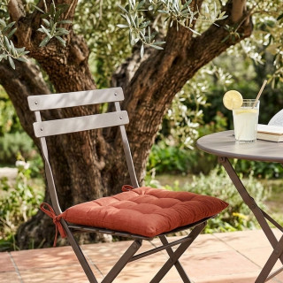 Galette de chaise PANAMA - 38 x 38 cm - Terre cuite