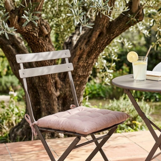 Galette de chaise PANAMA - 38 x 38 cm - Rose