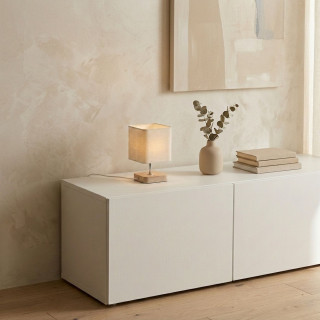 Lampe à poser Arsène - Hauteur 21 cm - Beige