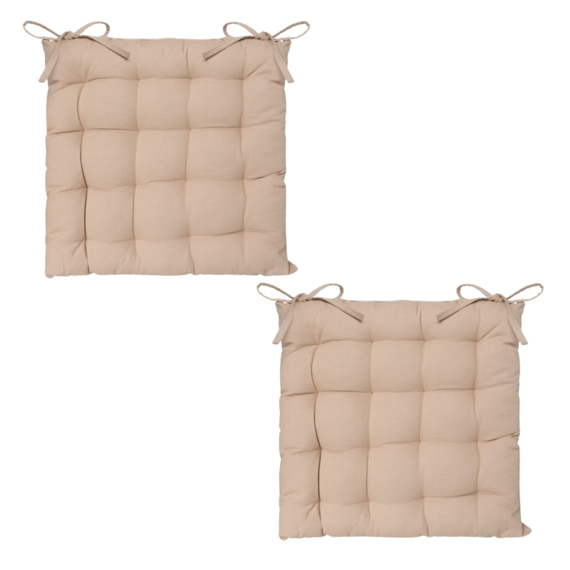 Lot 2x Galette de chaise - Lin