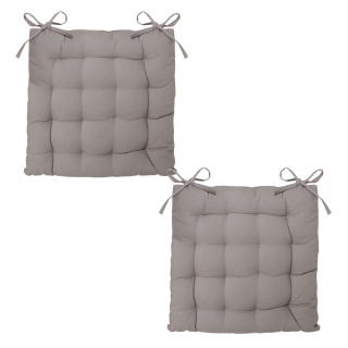 Lot 2x Galette de chaise - Gris