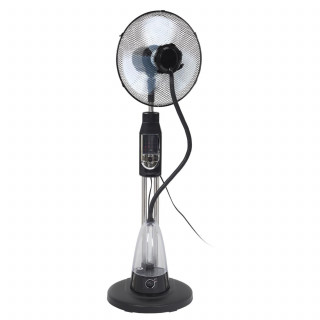 Ventilateur brumisateur sur pied avec télécommande - Noir