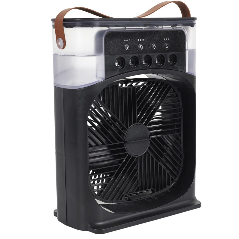 Ventilateur brumisateur LED RETRO - Noir