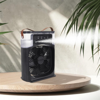 Ventilateur brumisateur LED RETRO - Noir