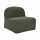 Fauteuil compressé en velours côtelé sans montage DENVER - Vert