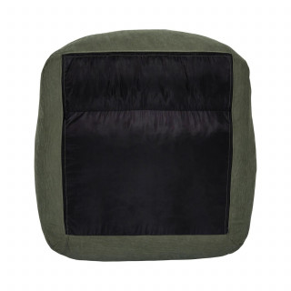 Fauteuil compressé en velours côtelé sans montage DENVER - Vert