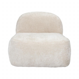 Fauteuil compressé en tissu doux sans montage AUSTIN - Beige