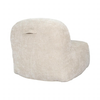 Fauteuil compressé en tissu doux sans montage AUSTIN - Beige