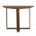 Table console 2-en-1 forme demi-lune MARBELLE - Marron