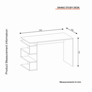 Bureau design avec rangements latéraux AARHURS - Blanc