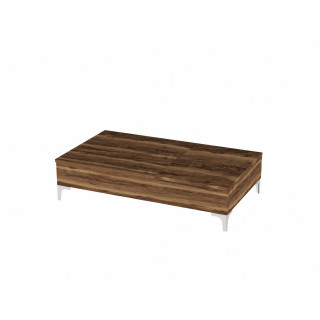 Table basse relevable avec rangements intégrés UPPSALA - Marron