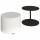 Ensemble table basse et pouf gigogne ORBIT - Noir
