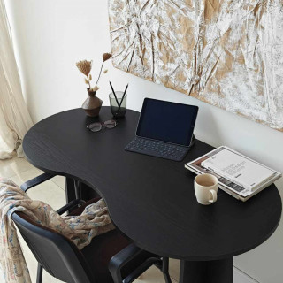 Bureau asymétrique design organique BERLIN - Noir