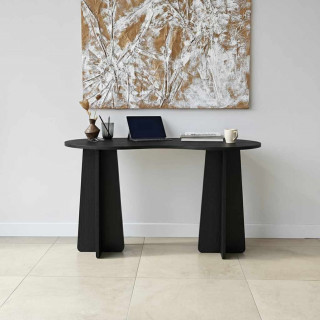Bureau asymétrique design organique BERLIN - Noir