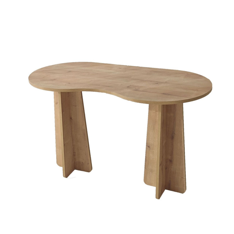 Bureau asymétrique design organique BERLIN - Beige