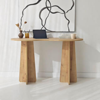 Bureau asymétrique design organique BERLIN - Beige