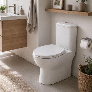 Abattant WC - Bois - Blanc