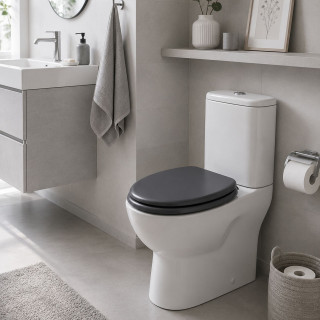 Abattant WC - Bois - Gris