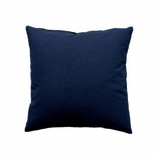 Coussin uni effet Bachette déhoussable - 40 x 40 cm - Bleu Marine