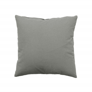 Coussin uni effet Bachette déhoussable - 40 x 40 cm - Gris