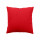 Coussin uni effet Bachette déhoussable - 40 x 40 cm - Rouge
