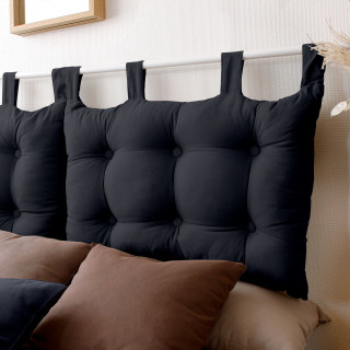 Tête de lit coussin Panama à suspendre - 70 x 45 cm - Gris foncé