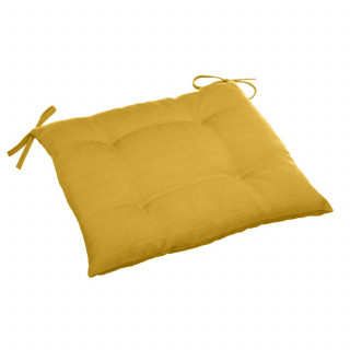 Lot de 2 galettes de chaise d'extérieur KORAI - 40 x 40 cm - Jaune
