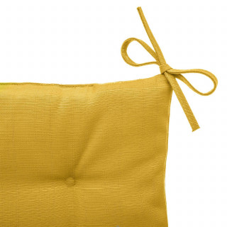 Lot de 2 galettes de chaise d'extérieur KORAI - 40 x 40 cm - Jaune