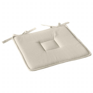 Lot de 2 galettes de chaise en coton PANAMA - Ecru