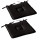 Lot de 2 galettes de chaise en coton PANAMA - Noir