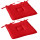 Lot de 2 galettes de chaise en coton PANAMA - Rouge