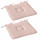 Lot de 2 galettes de chaise en coton PANAMA - Rose