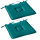 Lot de 2 galettes de chaise en coton PANAMA - Bleu