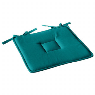 Lot de 2 galettes de chaise en coton PANAMA - Bleu